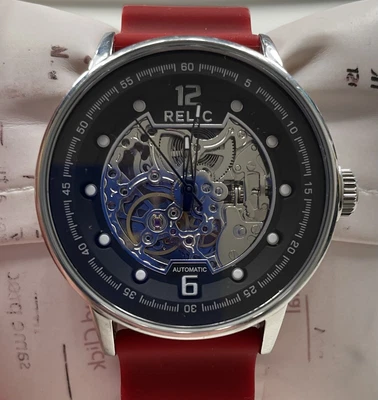 $55 • Buy Relic Men's Damon Automatic Self-Winding Stainless Steel Skeleton Dial Watch