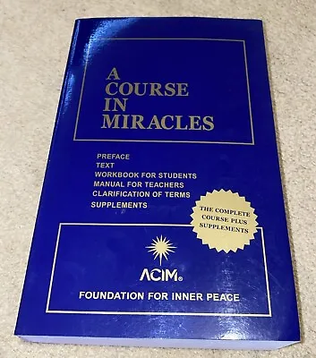 “A Course In Miracles: Combined Volume” Foundation For Inner Peace NEW • $17.50