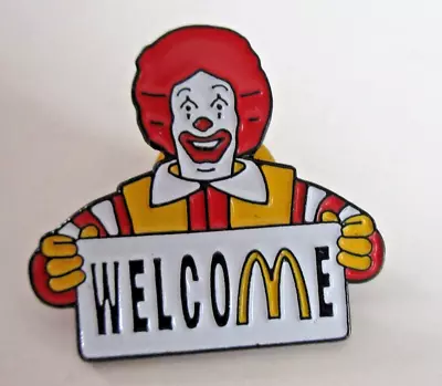 McDonald's - Ronald  Welcome  Pin -  Very Nice - Excellent Condition • $4.49