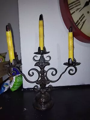 One Of A Kind Vintage 3 Arm Candle Holder With Finger Nails Real Candles • $9.99