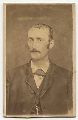 $24.80 • Buy Man With Plastered Pin Curl Comb Over. Cdv. Mannington, W.va.