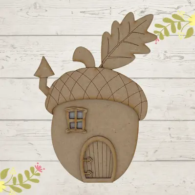£5.95 • Buy MDF Wooden Fairy Door Craft Kit Blank Ready To Decorate KIT ACORN