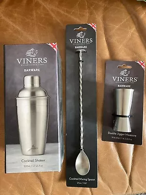 Viners Barware Shaker Measure And Spoon • £12.50