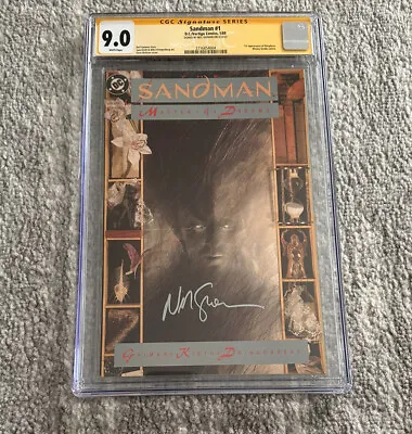 $449.99 • Buy Sandman #1 CGC SS 9.0 First Print Signed By Neil Gaiman * NETFLIX Show Hot!!