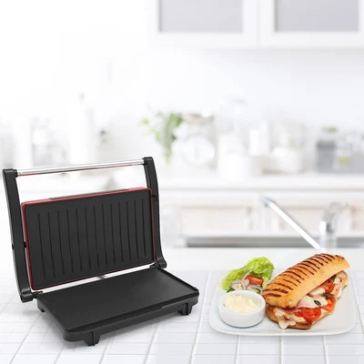 $27.10 • Buy Panini Press Sandwich Maker Nonstick Plates Indoor Grill Burger Steak Kebob