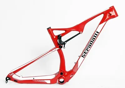 £728.29 • Buy Stradalli Dual Suspension 29” Full Carbon Bicycle Frame Mtb Bicycle Red 29er Xc