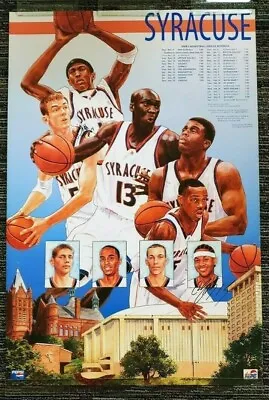 $174.99 • Buy 2002-03 Carmelo Anthony Signed Syracuse University Men's Basketball Poster 24x36