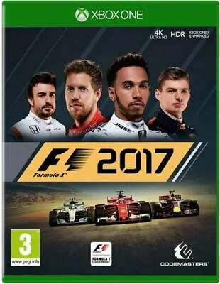 F1 2017 Formula 1 Xbox One EXCELLENT Condition (PLAYS ON SERIES X) • $54.74