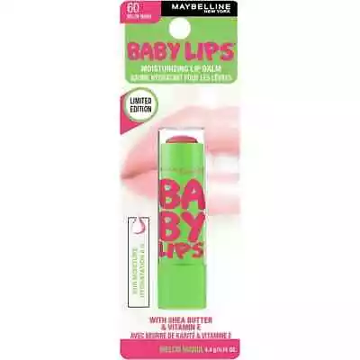 Baby Lips 60 Melon Mania Moisturizing Lip Balm Maybelline New York New • $6.99