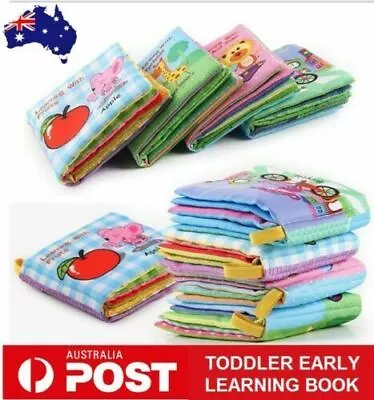 Busy Books Baby Toddler Infant Development Education Soft Cloth Fabric Book Toy • $6.95