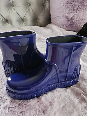 Nwt Ugg Drizlita Rain Boots In Naval Blue Size 7 • $34.99