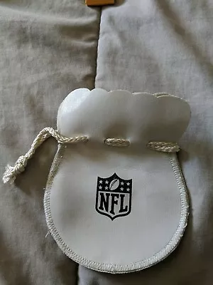 Vintage NOS NFL FOOTBALL LEATHER MARBLES POUCH BAG   • $24.89