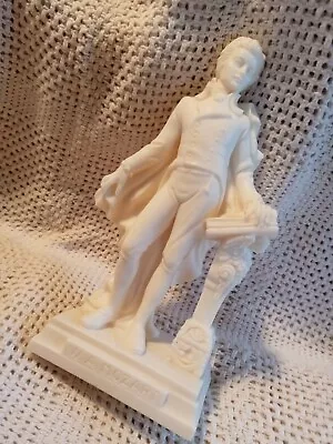 Wolfgang Amadeus Mozart Alabaster Sculpture By LUCCHESI FARO. ItalianVintage • $85