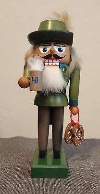 E.M. Merck Collection Old World Christmas German Wooden Beer Pretzels Nutcracker • $34.99