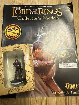 LORD OF THE RINGS COLLECTOR'S MODELS EAGLEMOSS ISSUE 5 Gimli Lead Figure Model • £14.99