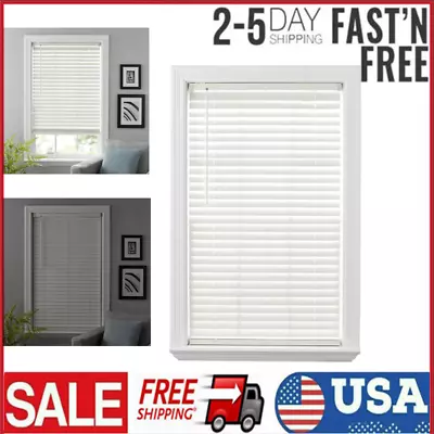 Home Blinds 34  X 64  Antique White 2  Cordless Faux Wood Horizontal Blinds • $29.50