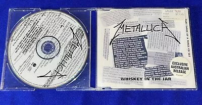 OOP Metallica Whiskey In Jar MAXI CD SINGLE EP Australia 5 LIVE TRACKS Part 3 • $14.99