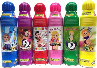 Lucky Lady Bingo Daubers 6-Pack Mixed Colors! Bluegreenpinkpurplered  • $22.95