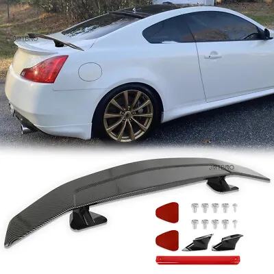 46'' GT Rear Trunk Wing Spoiler Lip Carbon Fiber ABS For Infiniti G35 G37 Coupe • $99.53