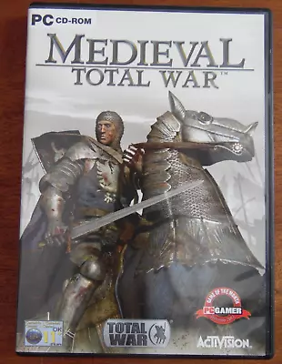 PC CD ROM Video Games Medieval Total War Strategy Survival Microsoft Windows 98/ • £6