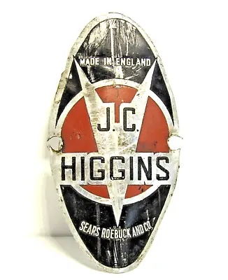 Vintage JC Higgins Bicycle Head  Badge Tag #O-3 • $16.50