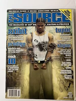 $25 • Buy The Source Magazine October 2000 Issue 133 Xzibit Prodigy Mack 10 Tupac 2pac