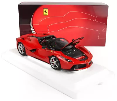 BBR Models Rosso Corsa 322 Ferrari LaFerrari Aperta 1:18 Diecast Car 182231 • $349.99