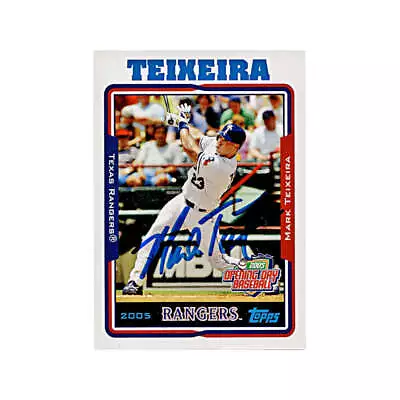 2005 Topps Opening Day Mark Teixeira Autograph Auto Signed Signature Rangers • $15