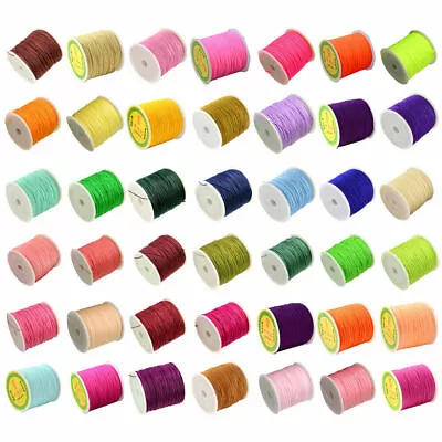 $3.32 • Buy 5-10m 0.5mm Nylon Braided Chinese Knotting Shamballa Macrame Cord String Thread