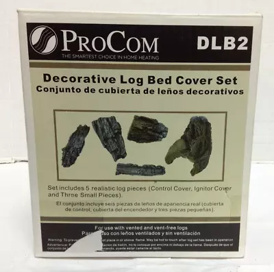 ProCom Decorative Log Bed Cover Set Vented Vent Free Gas Fireplace DLB2 Marks • $23.99