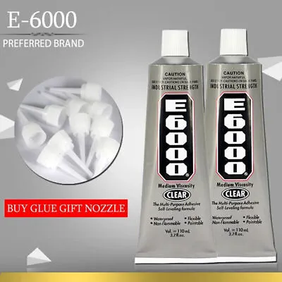 E6000 Glue 110ml Super Adhesives Multipurpose Gem Rhinestones Crafts Jewellry Wa • £7.99