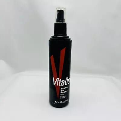 Vitalis Hairspray For Men Non-Aerosol Unscented Maximum Hold 8 Fl Oz • $55.15