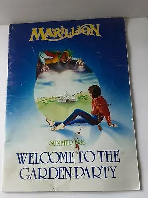 Marillion: Welcome To The Garden Party Summer 1986 Tour Programme • £18