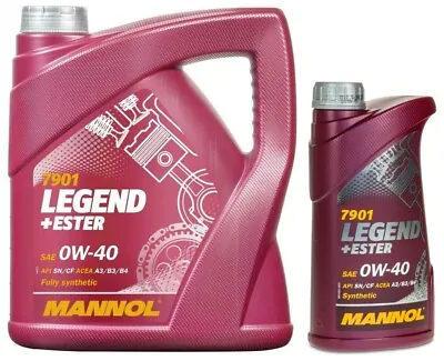 £23.41 • Buy Mannol Legend + Ester 0W40 A3/B3/B4  Fully Synthetic Ester Engine Oil LL-01