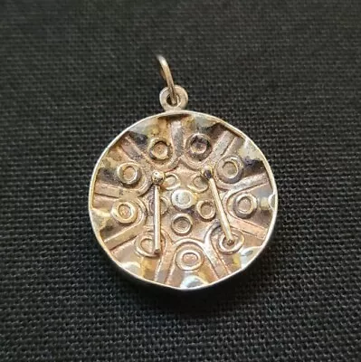 Vintage Mid-Century Modernist Sterling Silver Pendant • $15