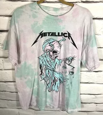 Metallica Womens Size XL Tie Dye  Short Sleeve Shirt • $19.99