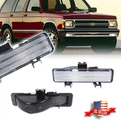 Clear Front Bumper Parking Signal Lights For 83-93 Chevry S-10 / 82-90 GMC S-15 • $28.99