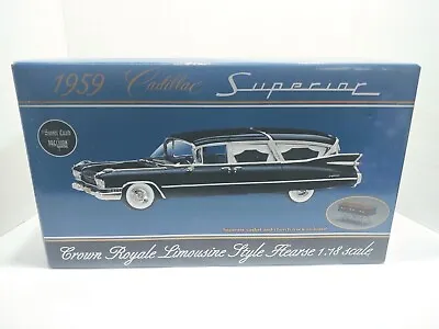 1:18 Precision Miniatures 1959 Cadillac Superior Limousine Style Hearse Black  • $399.95