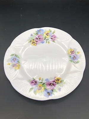 Royal Albert Chintz Pansy 8  Lunch Dessert Scalloped Edge Bone China Plate • $16.99