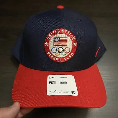 Nike 2022 Winter Olympics Team USA Logo Swoosh Performance Flex Hat Brand New • $15.98