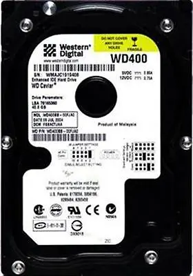 Western Digital WD400BB-00FJA0 40Gb 3.5  Internal IDE PATA Hard Drive • £17.95