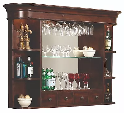 Howard Miller Niagara Hutch 693007 Rustic Cherry Liquor Storage Home Decor • $2249
