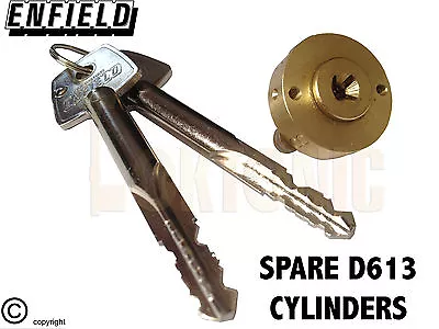 £10.85 • Buy Enfield D613 Garage Door Locks Bolts Replacement Spare Cylinder Plug Cores LH RH