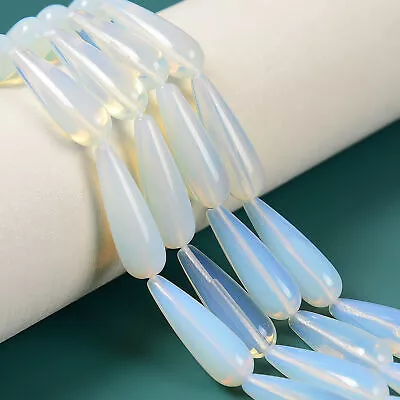 Opalite Smooth Full Teardrop Beads Size 10x30mm 15.5'' Strand • $15.49