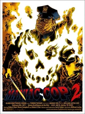 MONDO Poster - MANIAC COP 2 - 9/125 - Jason Edmiston 2011 - Signed - RARE • $199.99