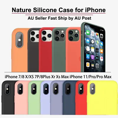 APPLE IPhone 15 14 11 13 Pro Max X XR 7 8 Plus Nature Silicone Case Skin AU FAST • $5.95