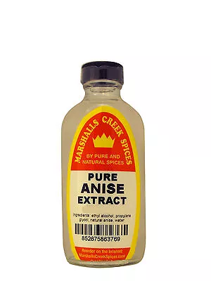 Marshalls Creek Spices PURE ANISE EXTRACT  8 Oz - Kosher • $14.49