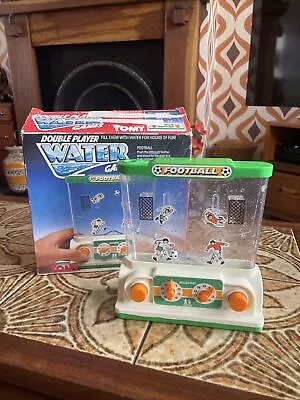 Vintage Tomy Double Player Water Games Football BoxedHandheld Table Top Game • $22.40