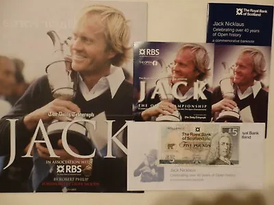 Jack Nicklaus Golf OpenSt Andrews. Presentation Packmint UNC £5 NoteDVD Mag • £24