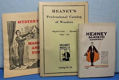 Heaney Magic Company 1920 Catalogs & Magic Fun Book ~ Set Of 3 • $12.85